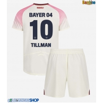 Maglie da calcio Bayer Leverkusen Malik Tillman #10 Seconda Maglia Bambino 2025-26 Manica Corta (+ Pantaloni corti)